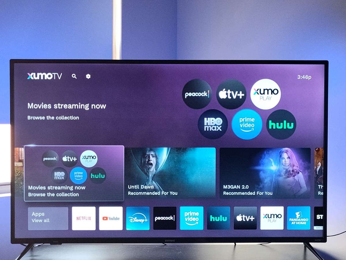 55 Element Xumo 4k Ultra HD Smart Tv With LED Light
