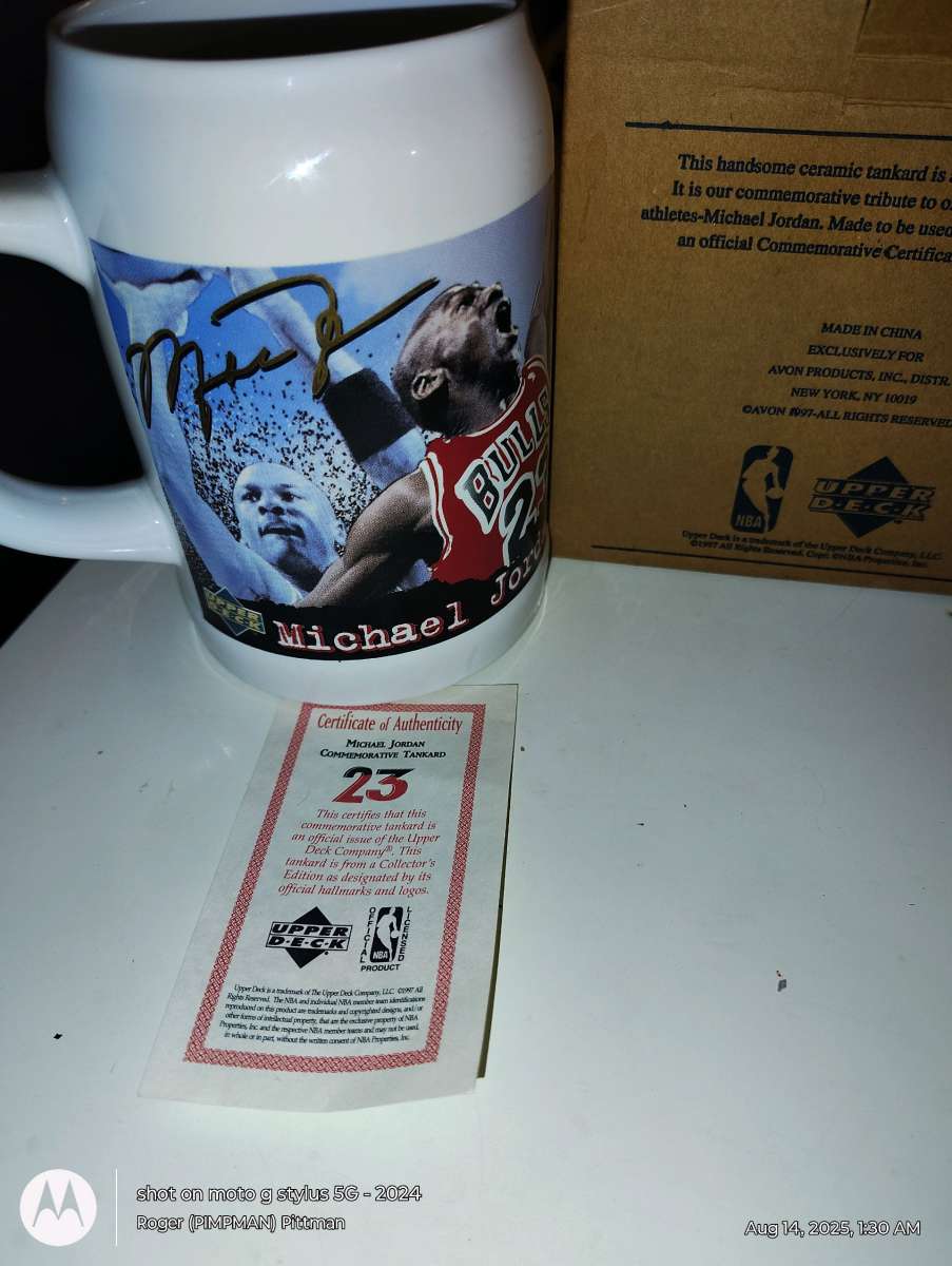 Vintage Michael Jordan Tankard Mug