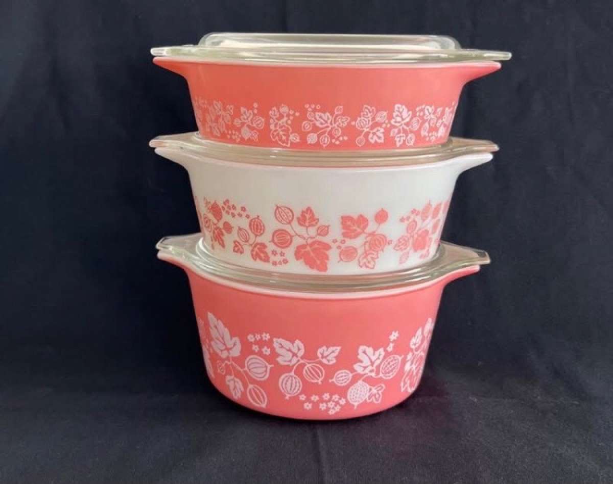 pink pyrex collection