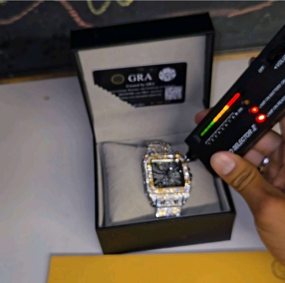 Mans Mossionite Watch