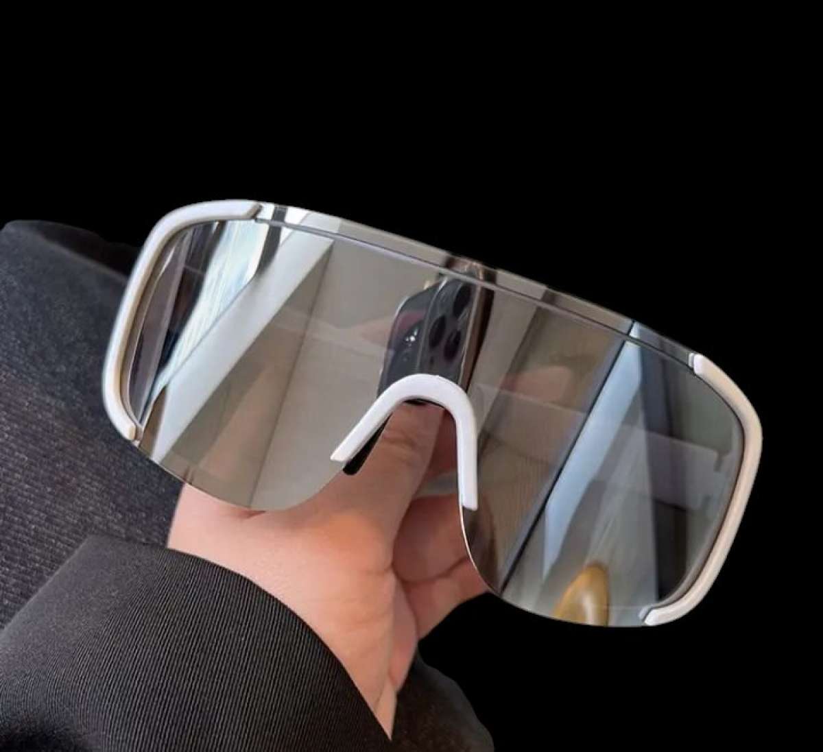 Oversized Square Frame Fashion Glasses  Unisex Dark Tinted