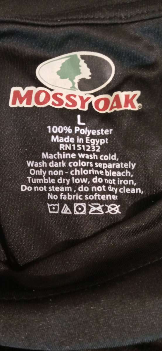 Mens Mossy Oak DriFit Short Sleeve Tshirt Large