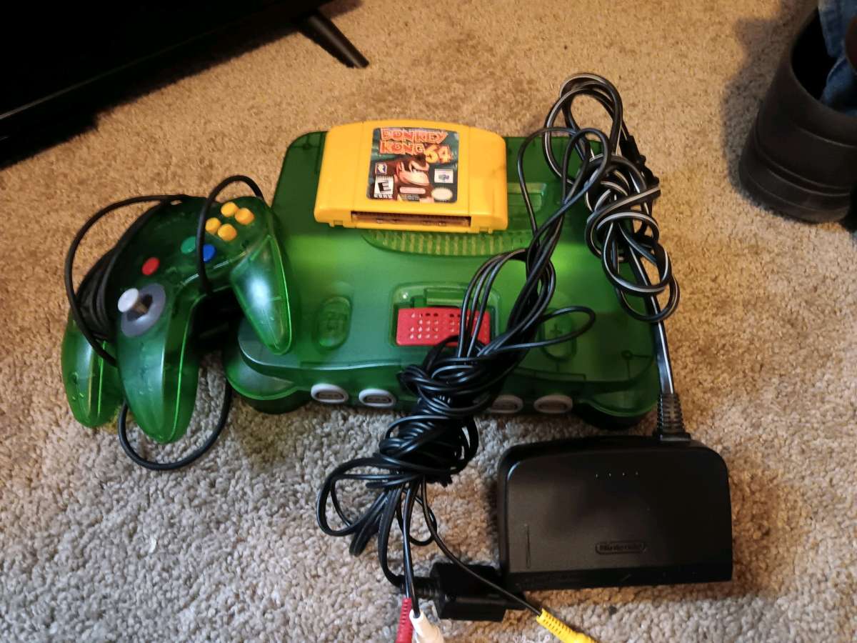 Donkey green 64 system game one controller