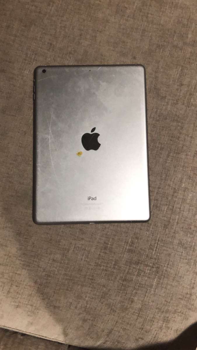 iPad has a crack on the screen but when you turn on No line