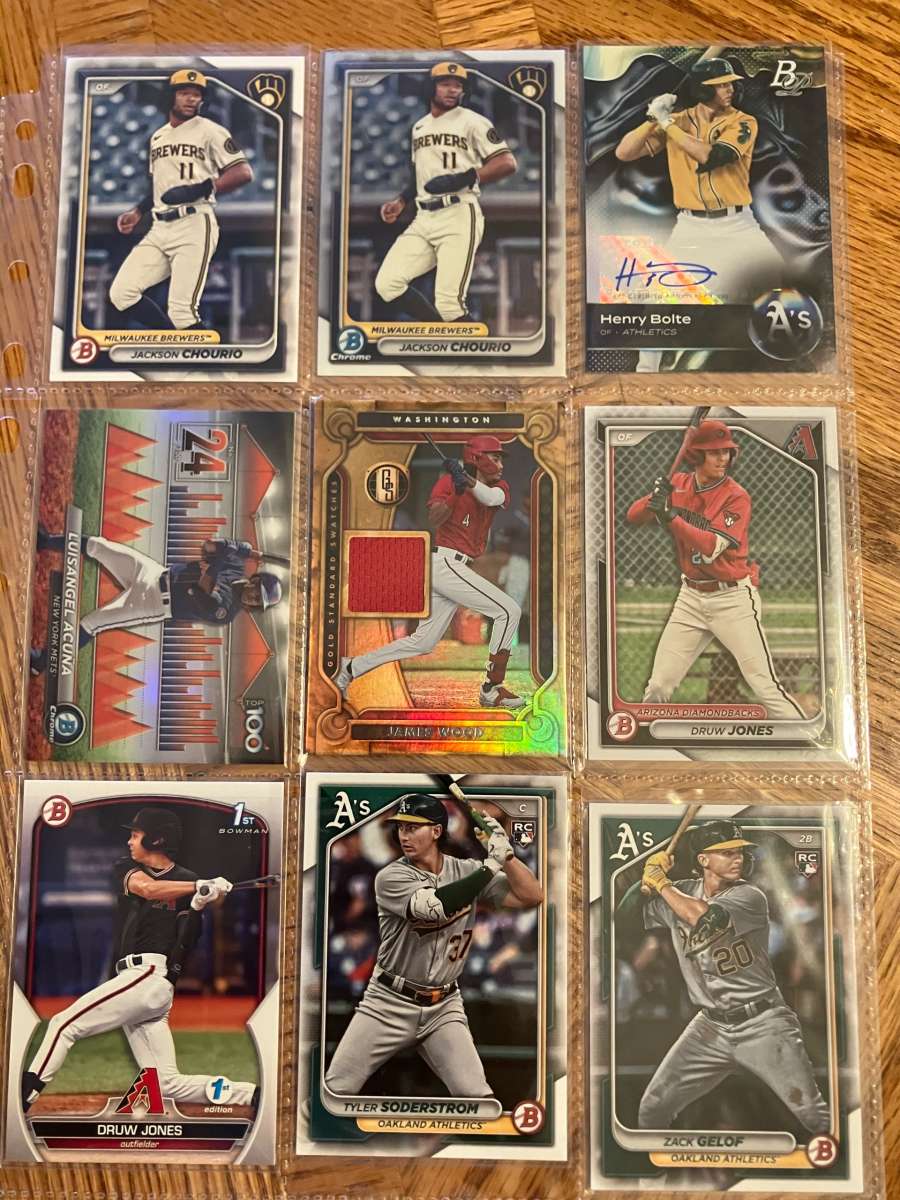 Modern baseball cards Auto Rookies