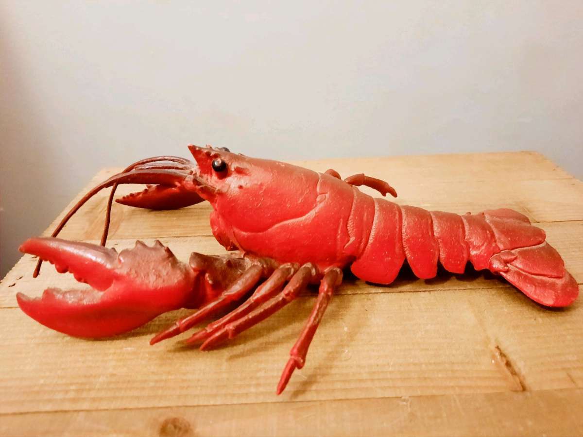 Realistic Rubber Lobster Toy Prop Marine Animal Lobster Toy