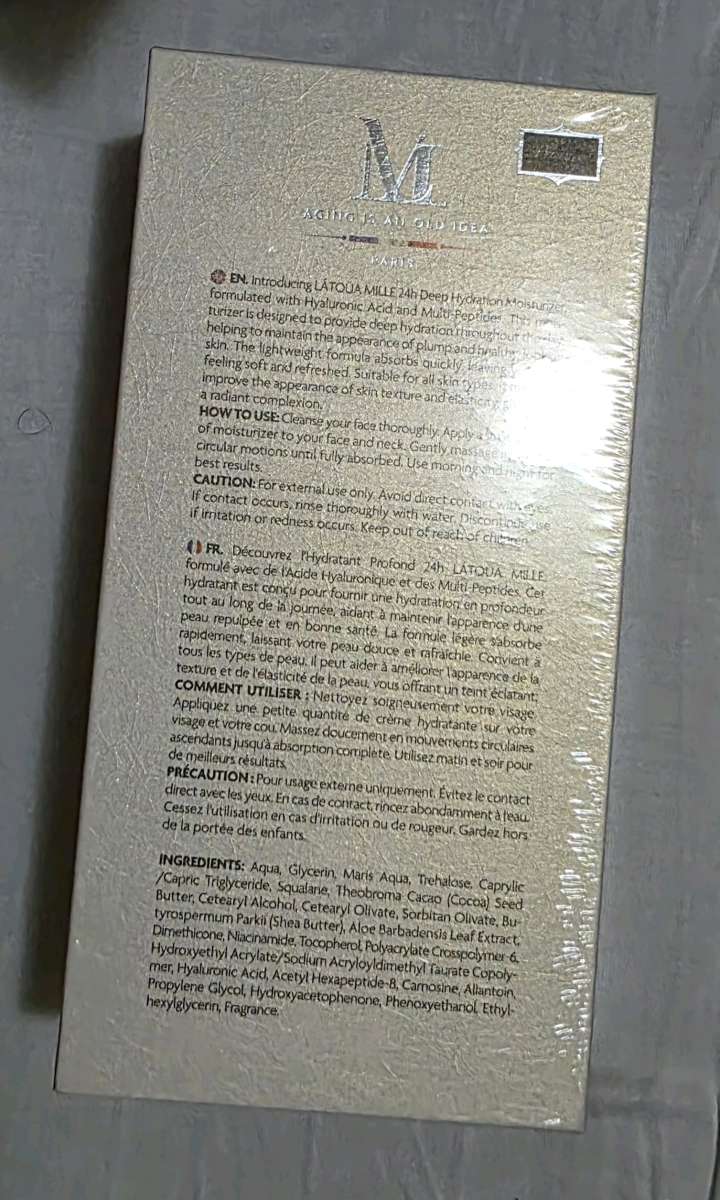 LATOUA MILLE 24h Deep Hydration Moisturizer Hyaluronic Acid