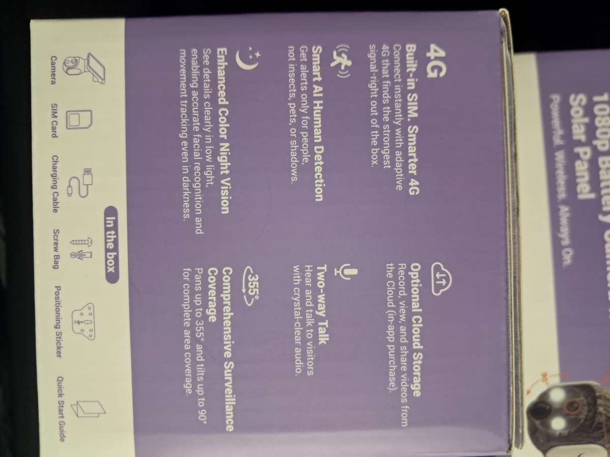 SOLAR POWERED 4G SECURITY CAMERA