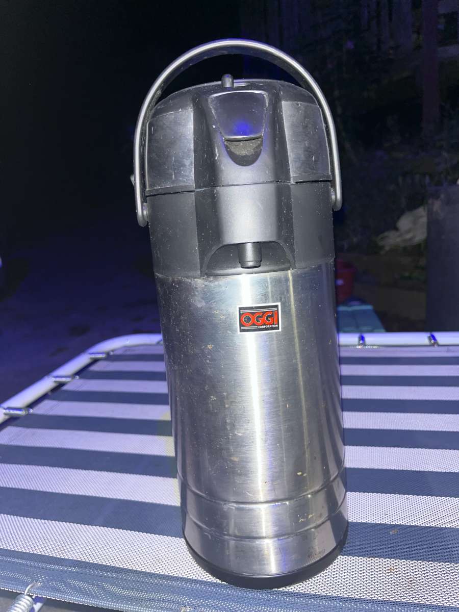 OGGI Coffee Tea Push Dispenser Carafe