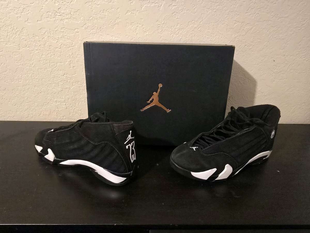 Air Jordan 14 Black White 2023 Size 10 Rare Retro Authentic
