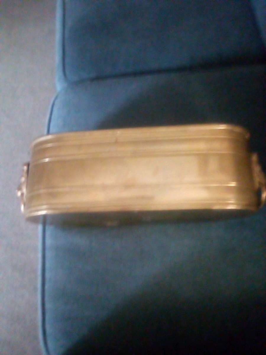 Antique brass planter