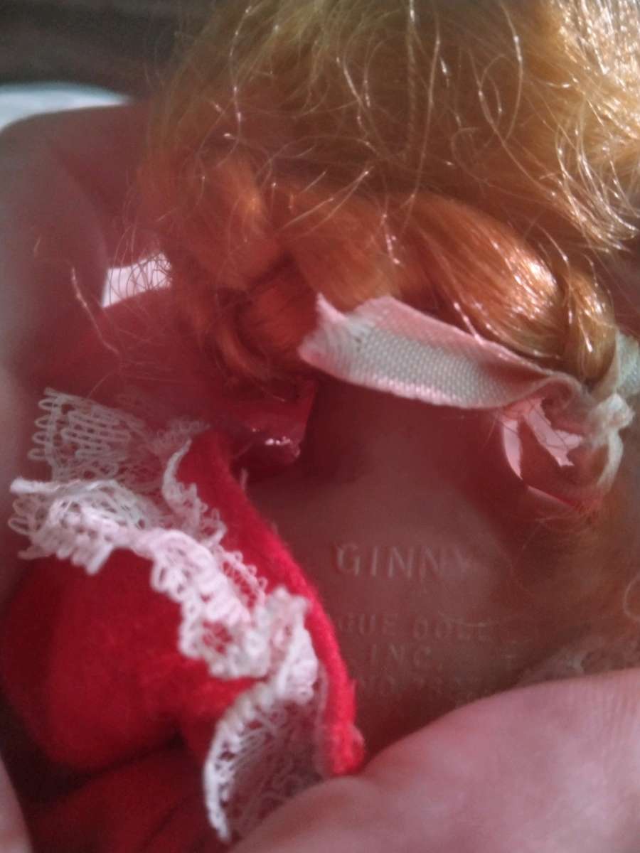 1950s Ginny doll in original dress diaper and box