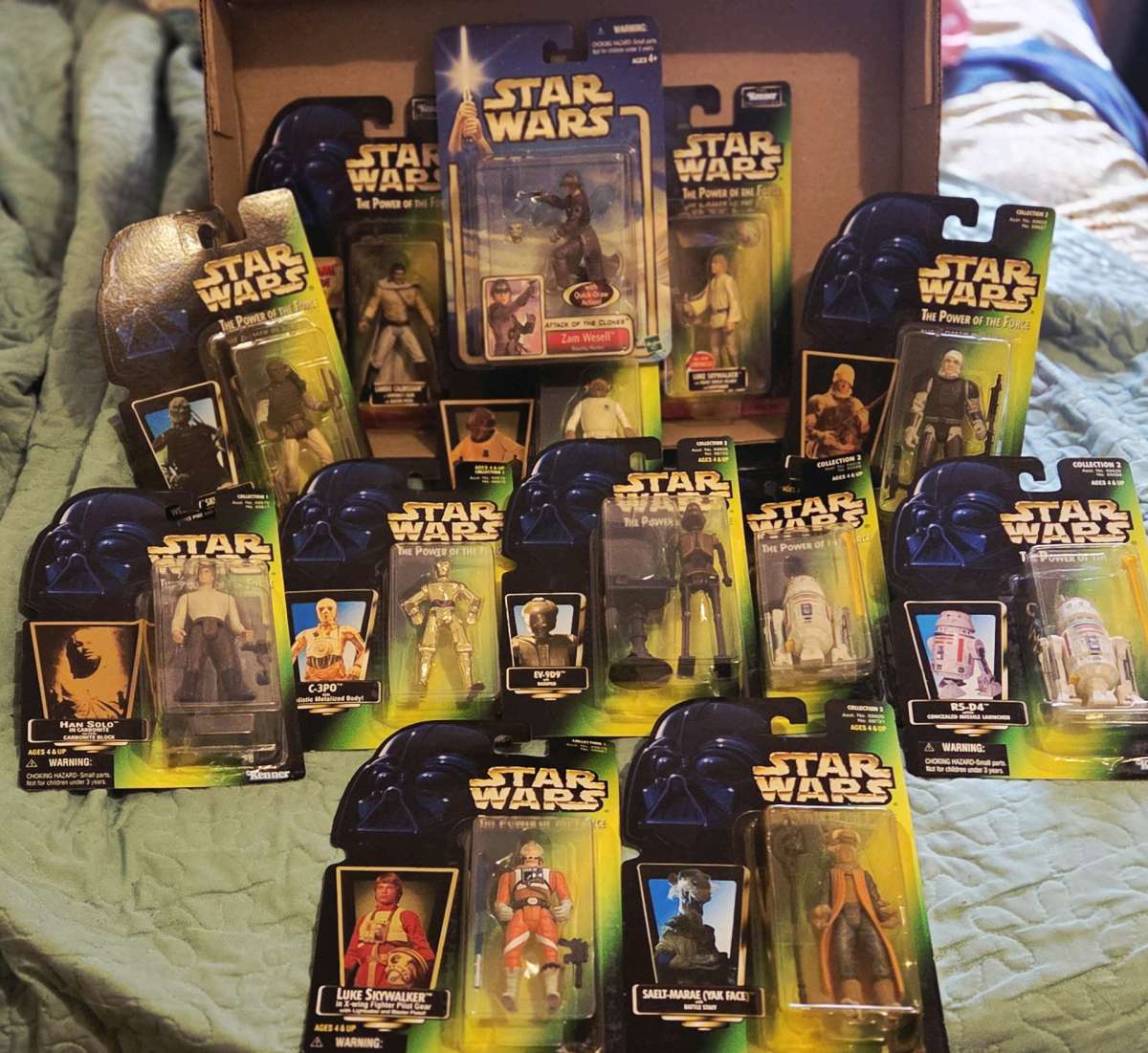 Lot of Star Wars The Power of the Force action figures