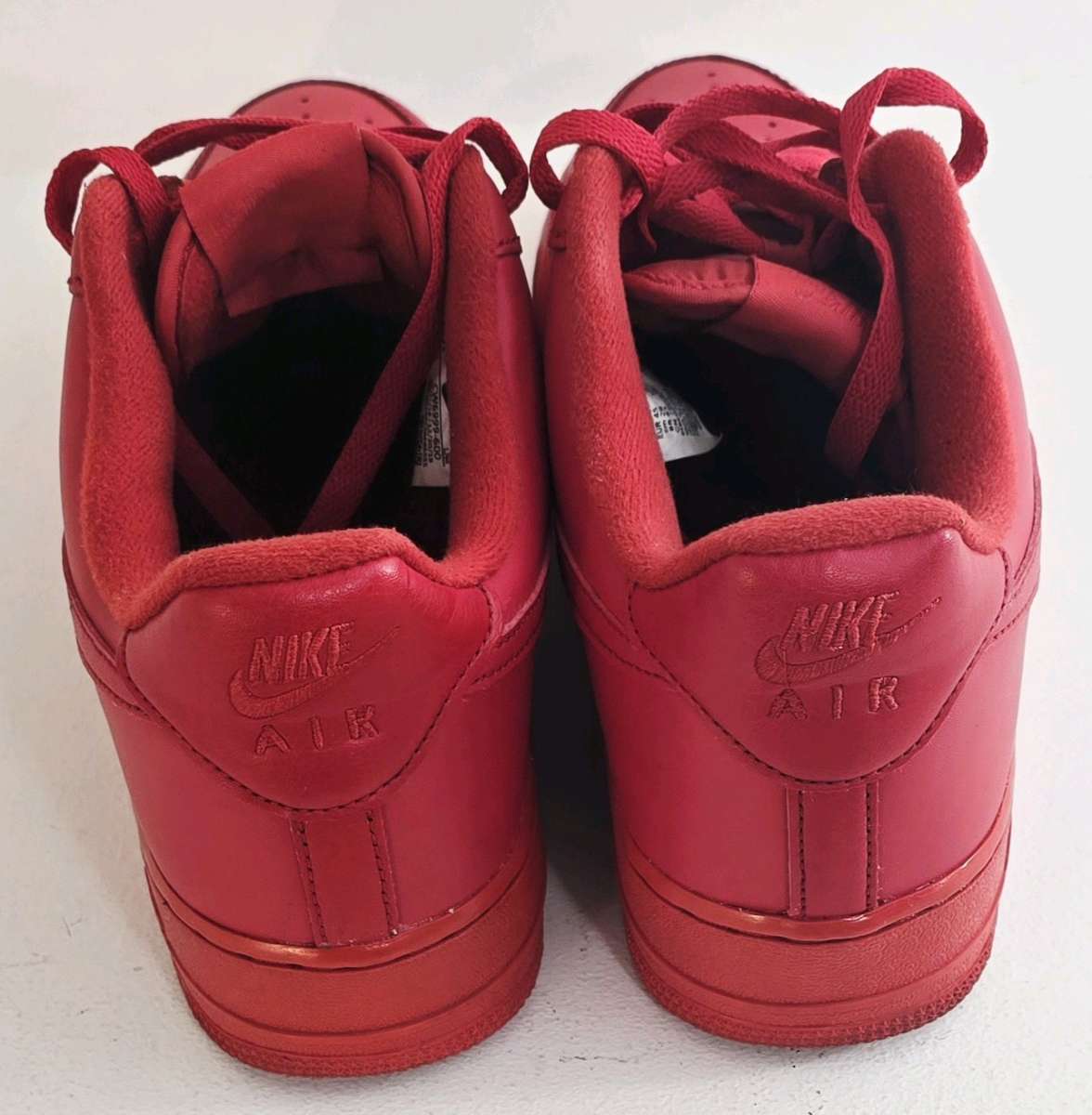 Nike Air Force 1 Low Mens Sneaker Triple Red Size 11