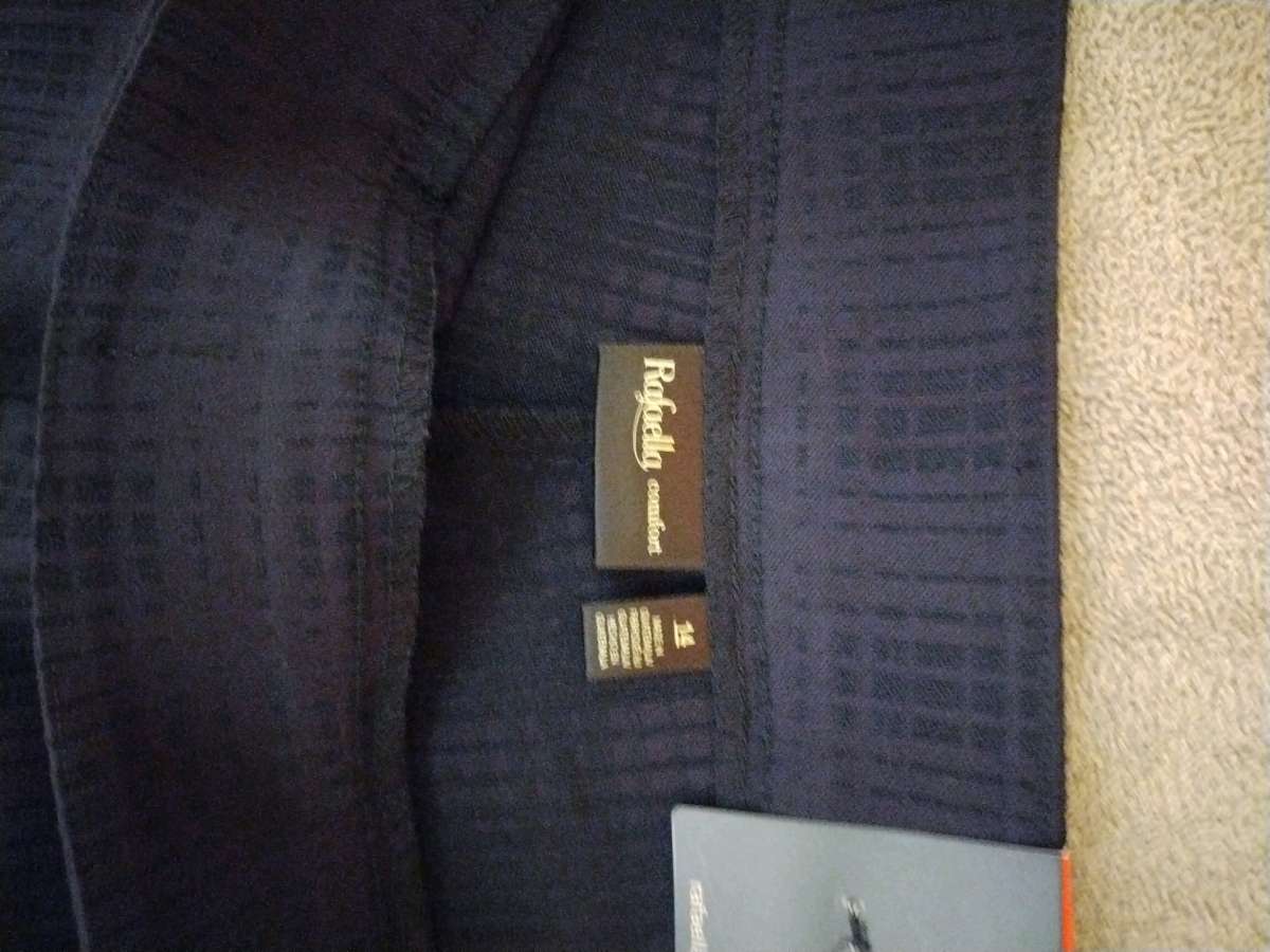 Rafaella Navy Blue slacks Dress pants for womens size 14 NEW