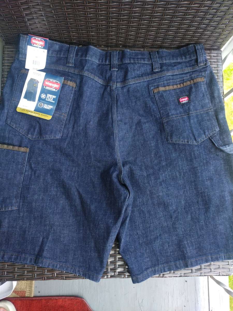 wrangler flex Denim work shorts
