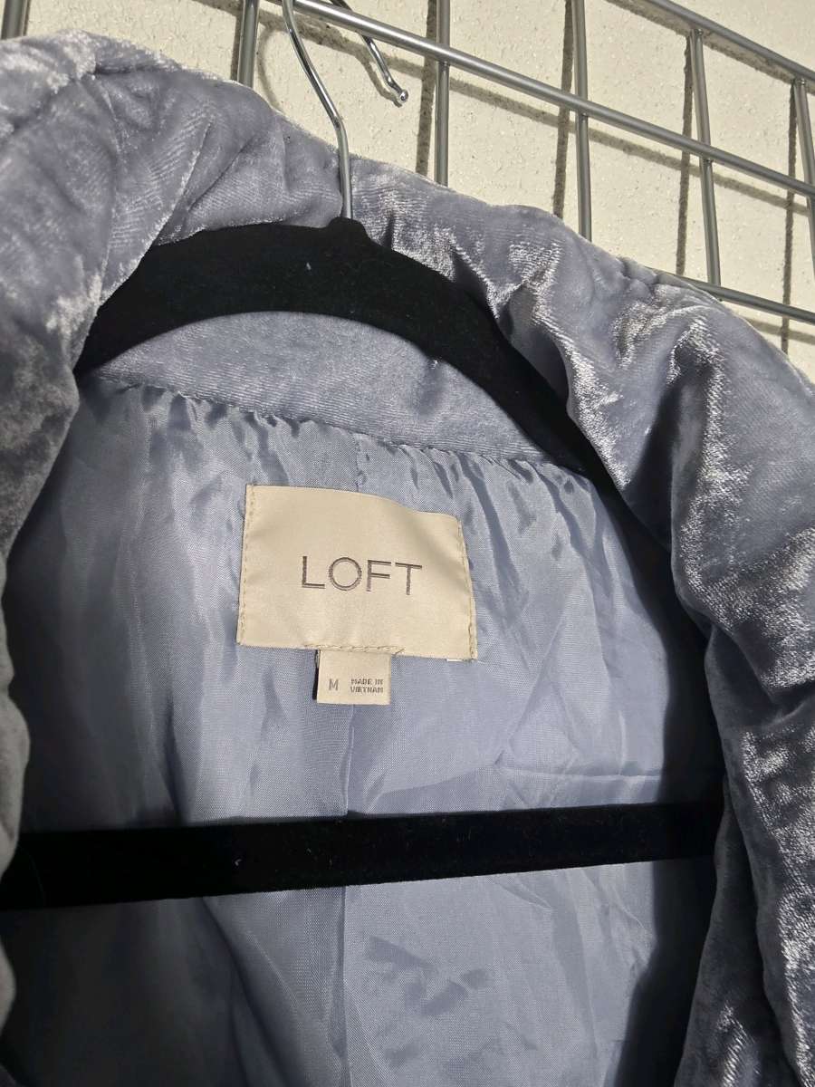 Loft Women Vest Color Blue