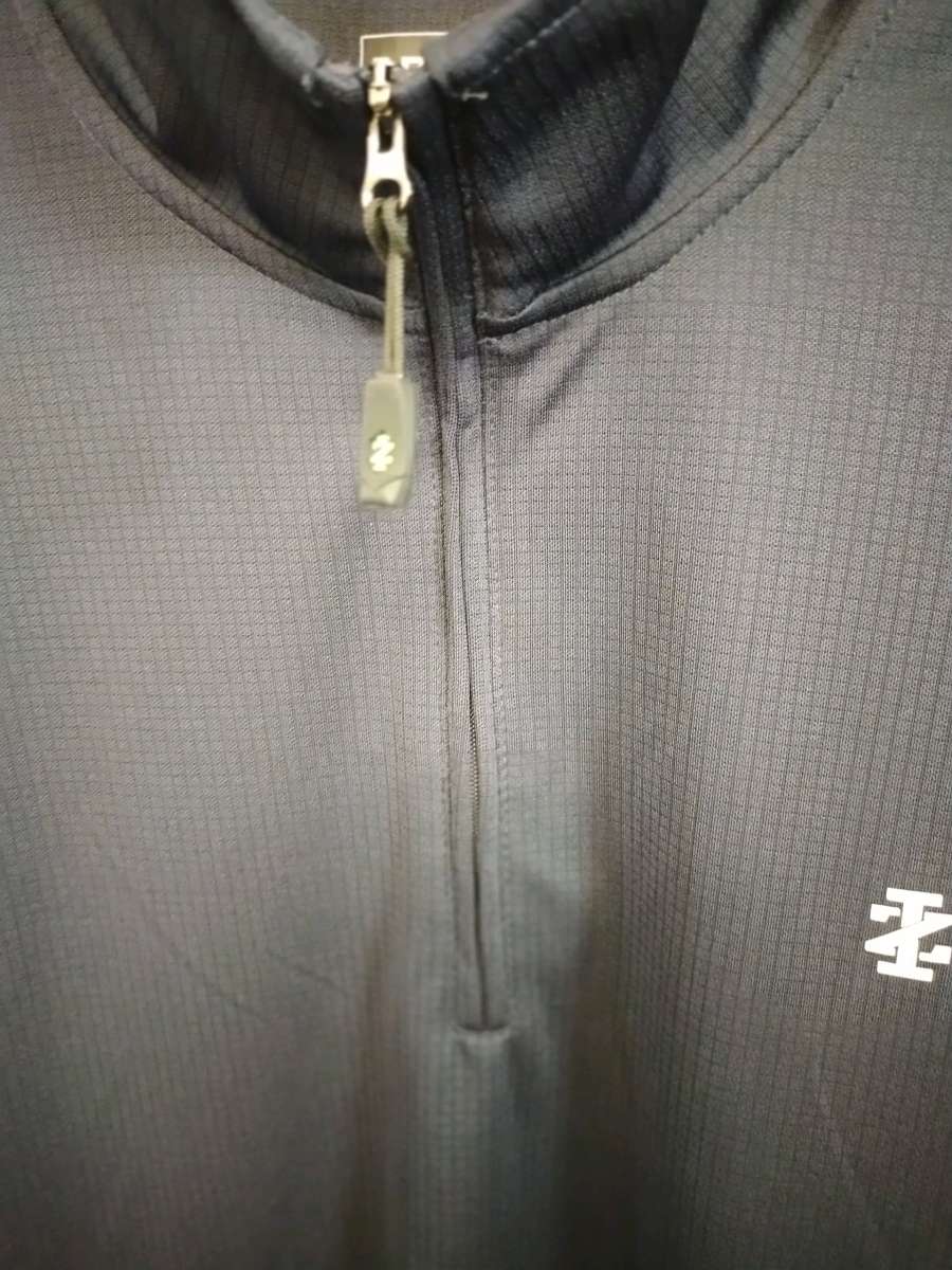 Izod Golf Pullover Top Mens Blue Long Sleeve 14 Zip Casual