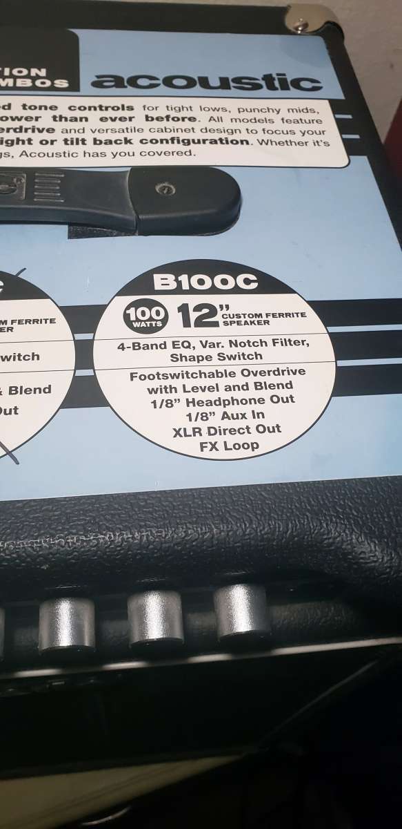 4 string Bass with 100 watt amp