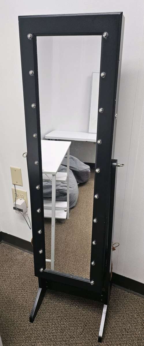 Jewelry Storage standing Mirror With Lights