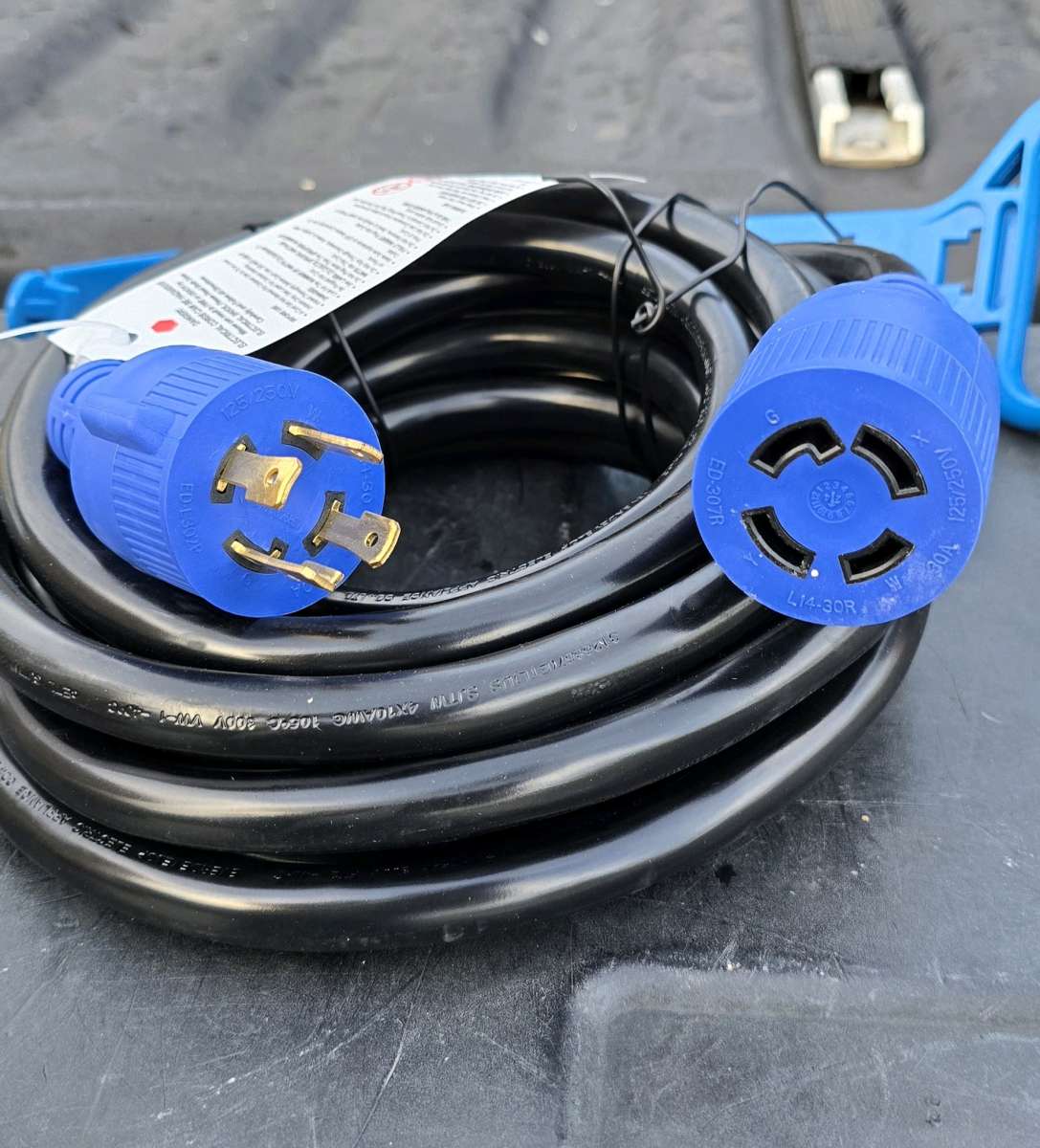 4 Prong 30 Amp 25 Foot Generator Extension CordNEMA L1430PL1