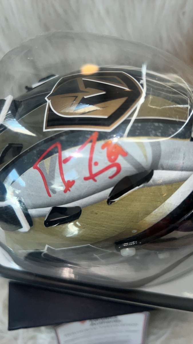 New MARCANDRE FLEURY SIGNED VEGAS GOLDEN KNIGHTS Mini Goalie