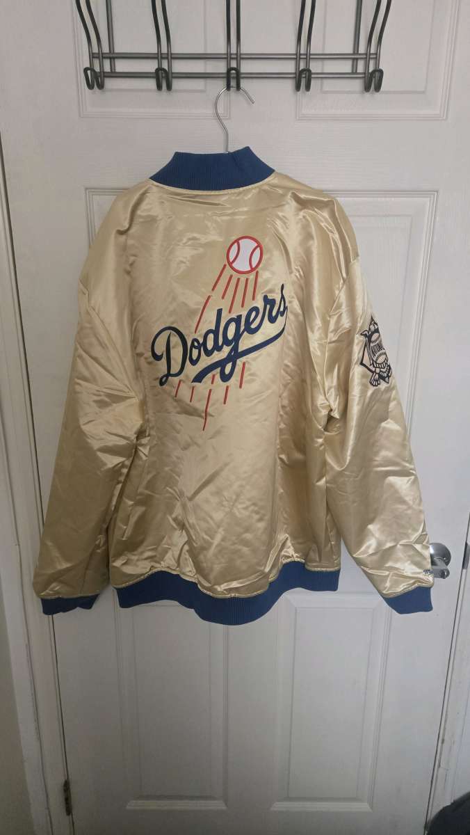 Mitchelle and Ness Dodgers jacket gold