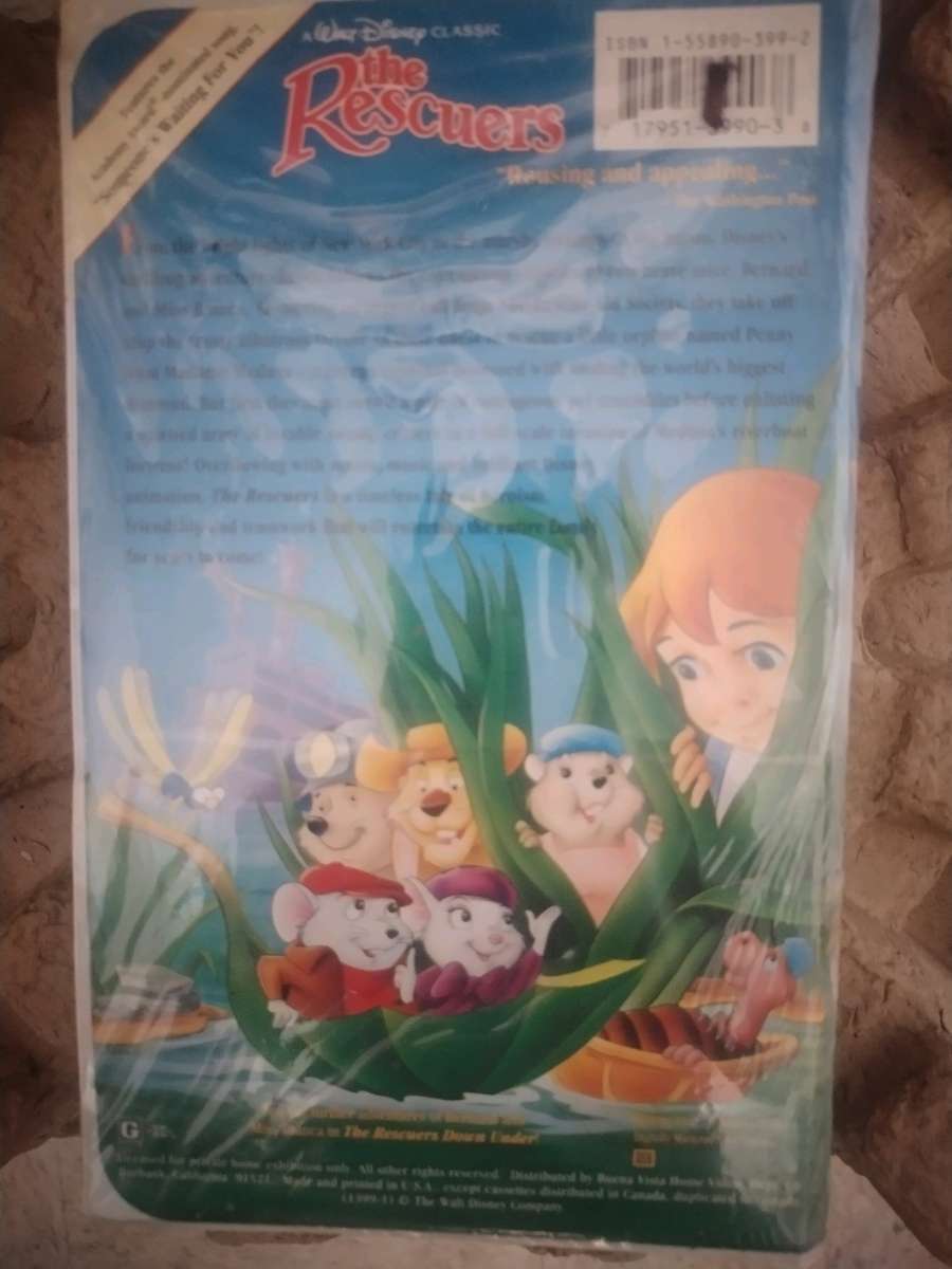 The Rescuers VHS Tape Black Diamond Edition A Walt Disney Cl