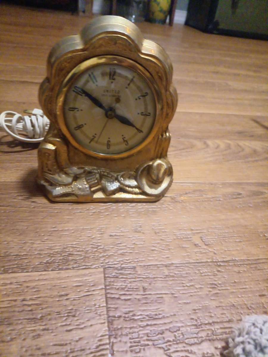 1950s United clock brass finish