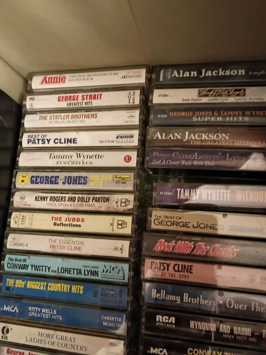 41 Country Classic Cassettes and 2 Kenny Rogers Cds
