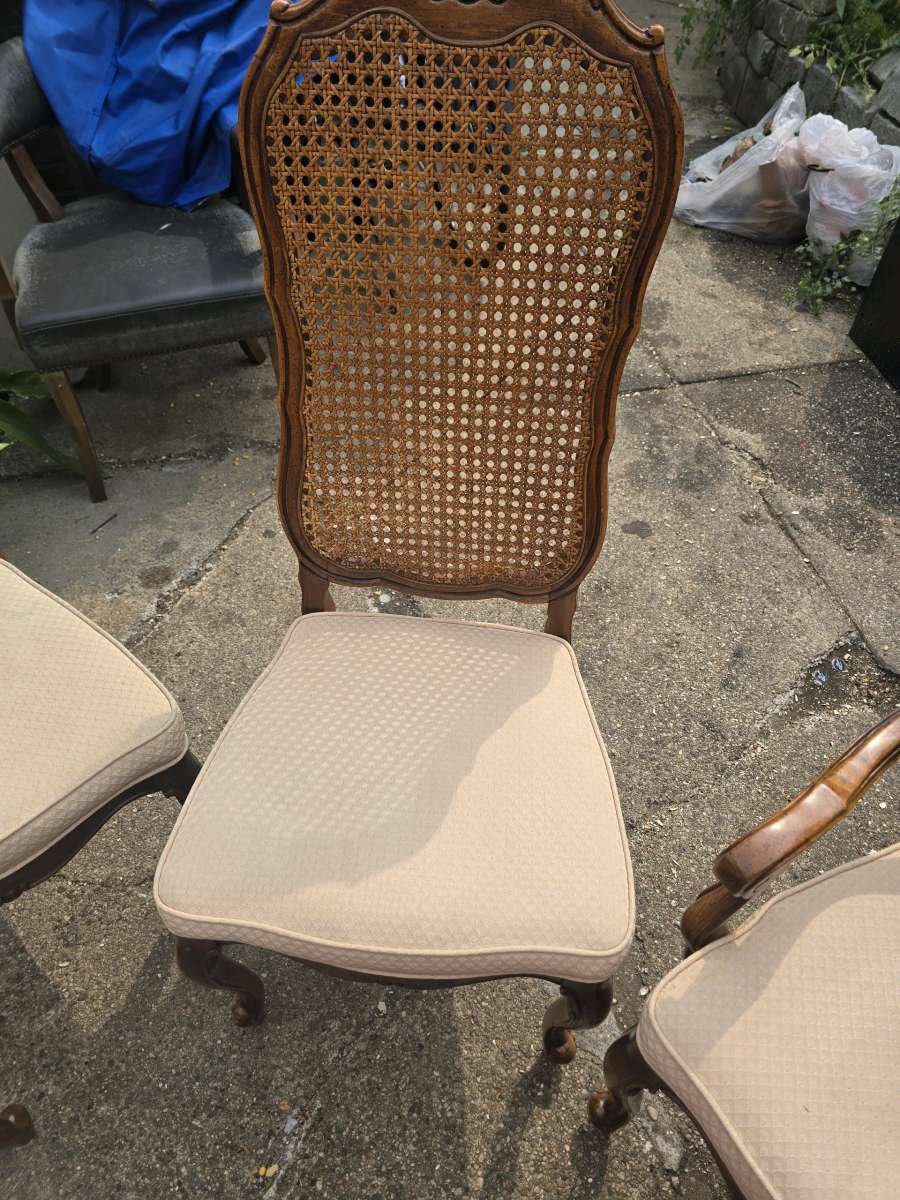 Antique Cane Back Dining Chair set of 6