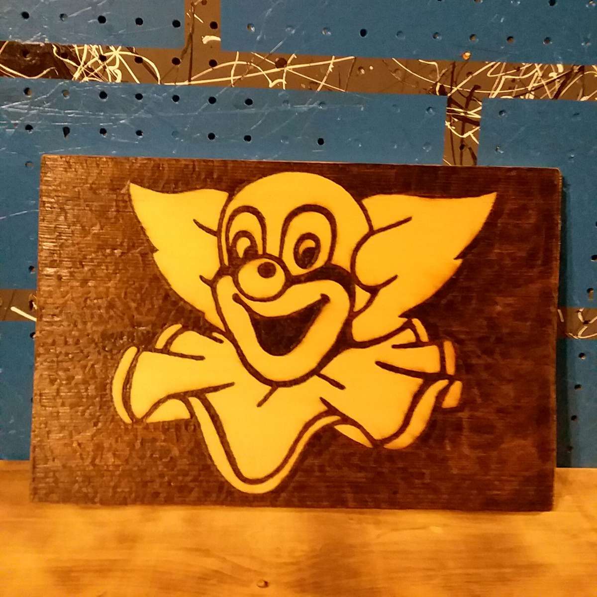 Happy Clown pyrography