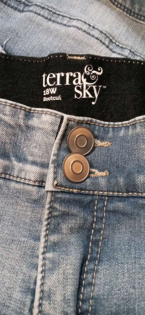 Womens Plus Size Jeans Boot Cut 18w