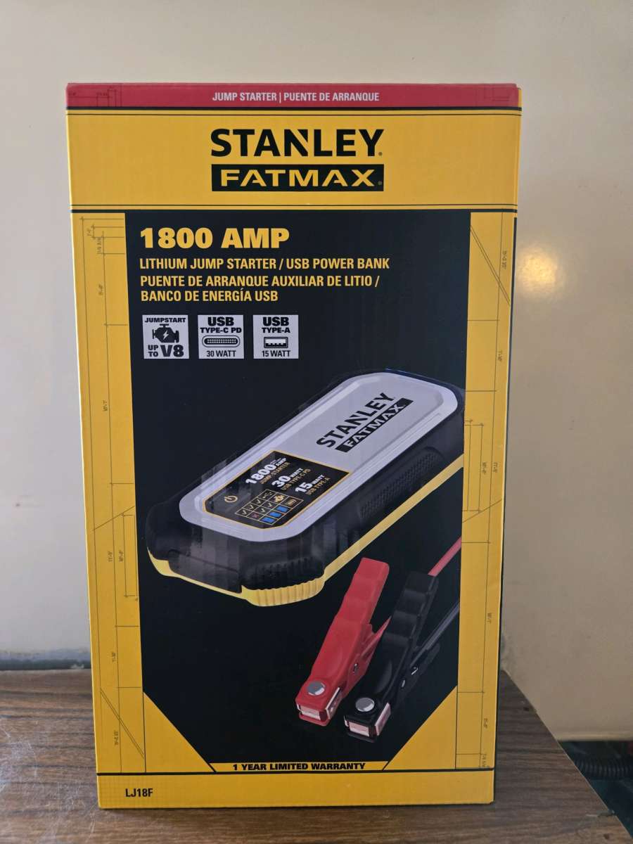 Stanley Fatmax 1800 Amp Jump Starter