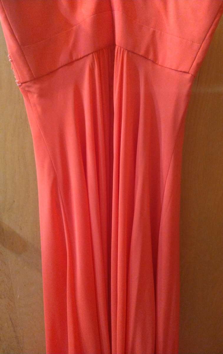 davids bridal coral stunning dress size 8