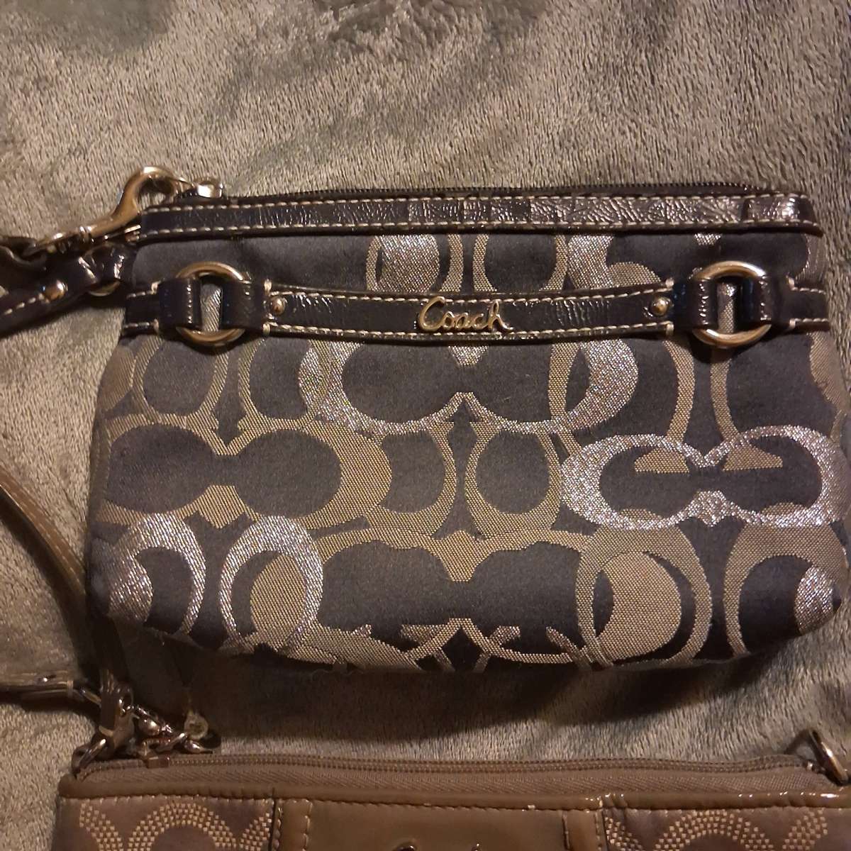 NWOT SET OF 3 VINTAGE COACH Vintage Wristlets  ID LANYARD