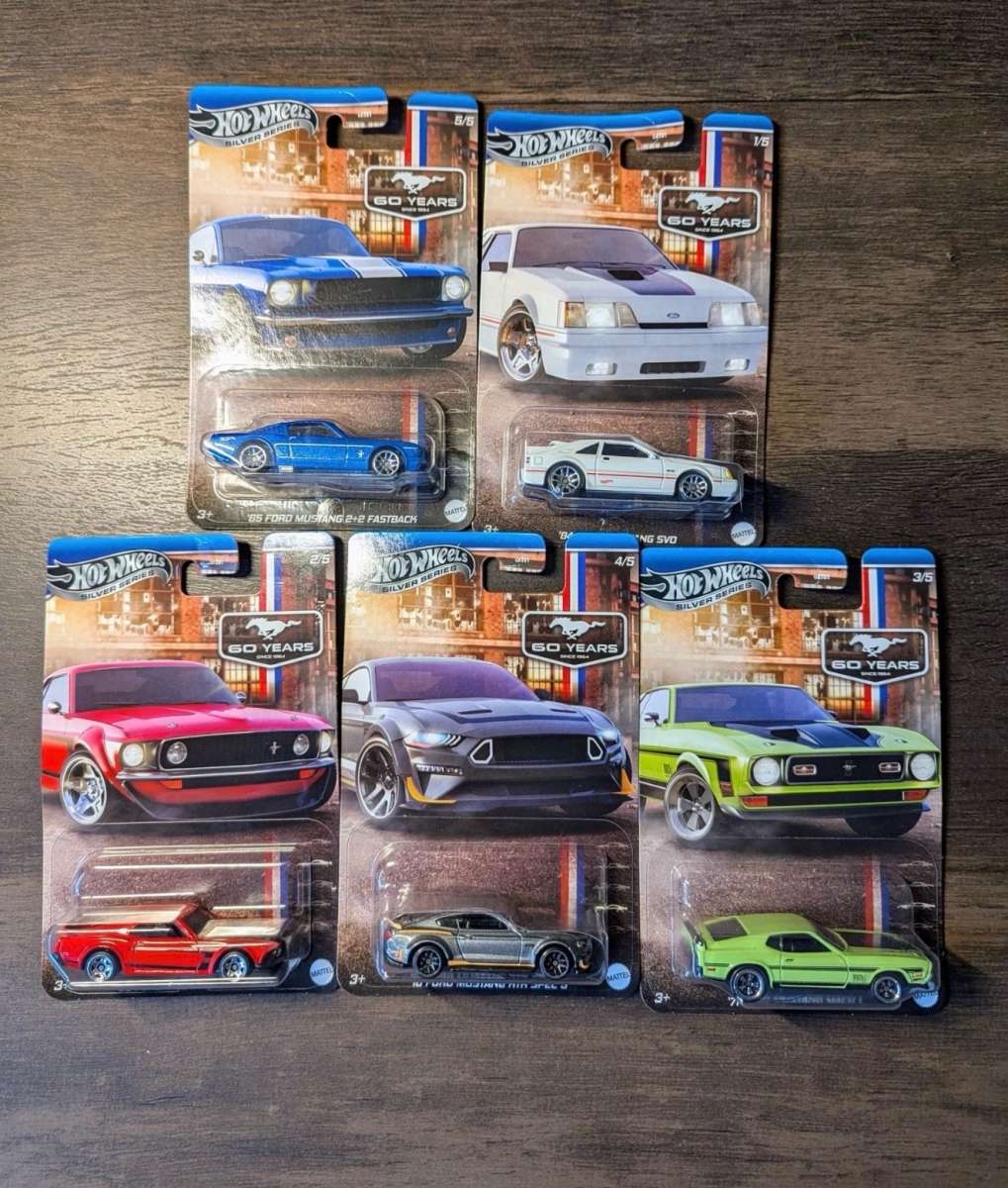 Mustang 60 Years Silver Series Hot Wheels