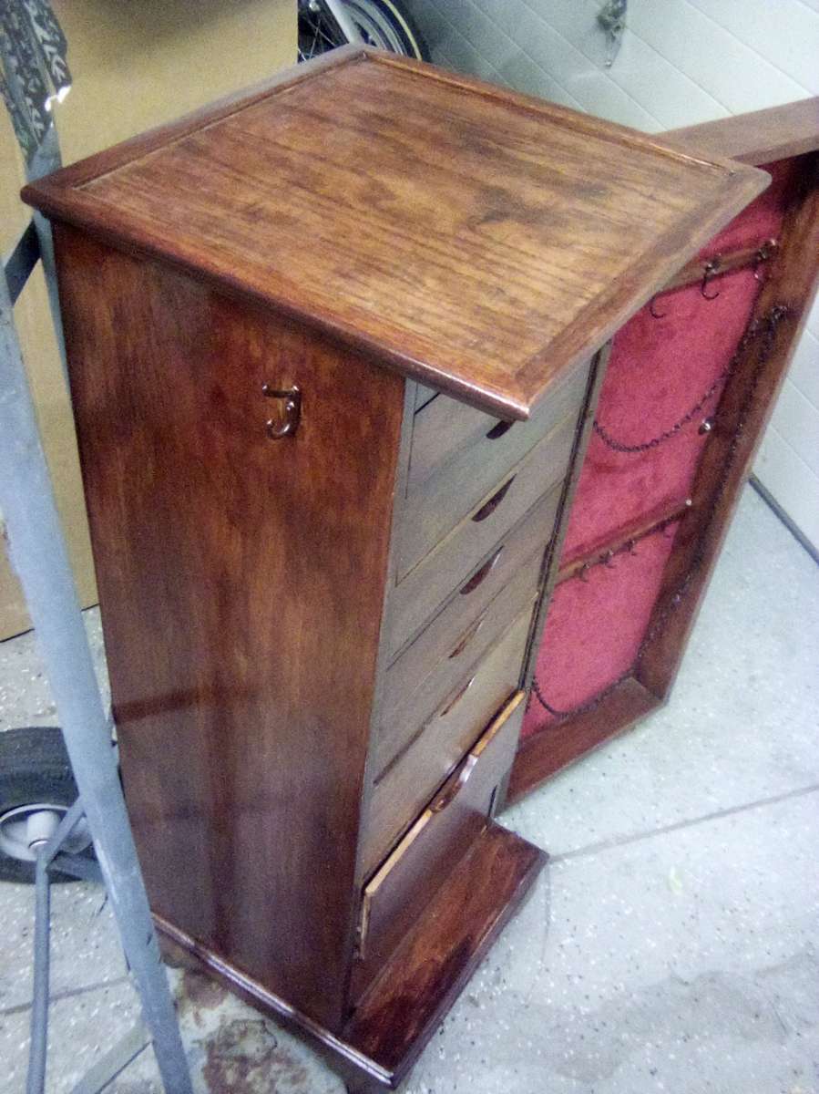 refinished unisex jewelry cabinet