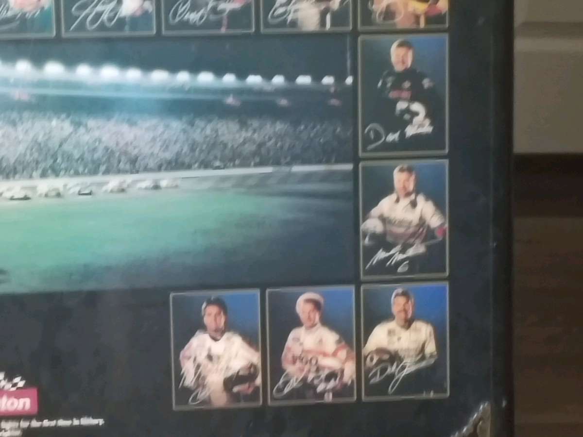 under The lights NASCAR painting