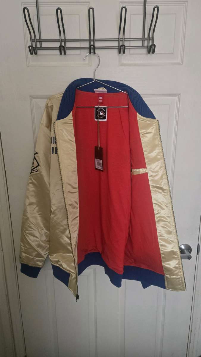 Mitchelle and Ness Dodgers jacket gold