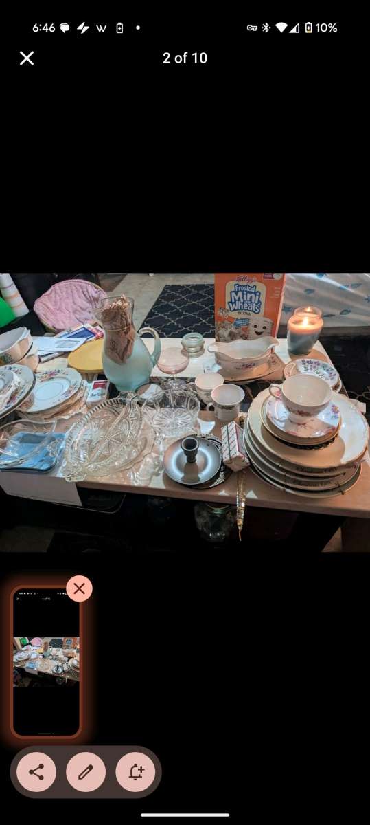 knick knacks china Corning ware