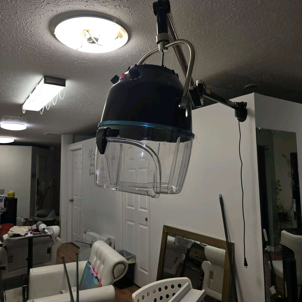 Wall mount hair dryer