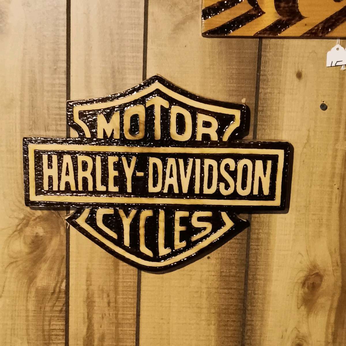 Harley Davidson pyrography