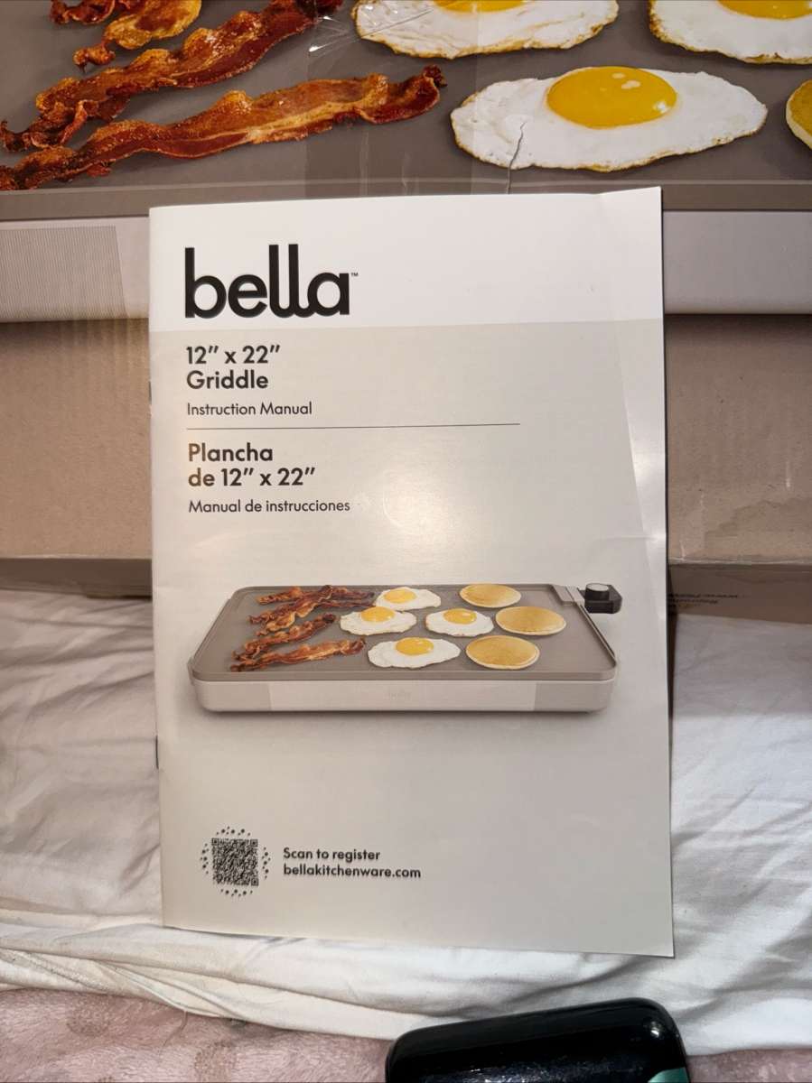 Bella 12x22 electric griddle New