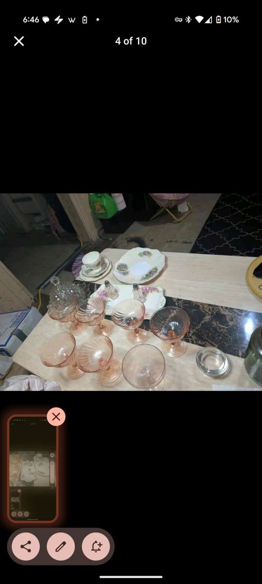 knick knacks china Corning ware