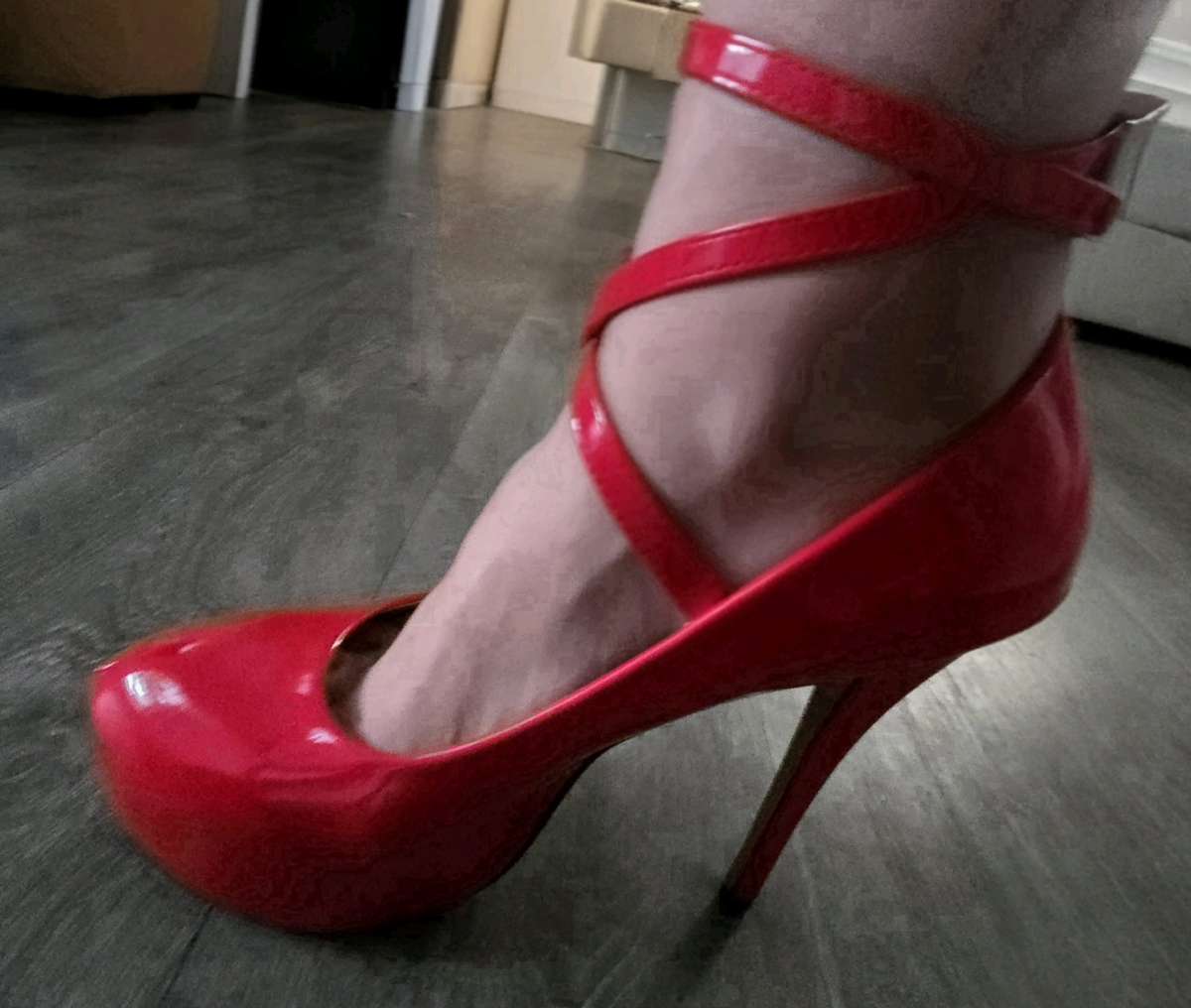 Jessica Rabbit Heels  Size 105 heels and wrap around straps