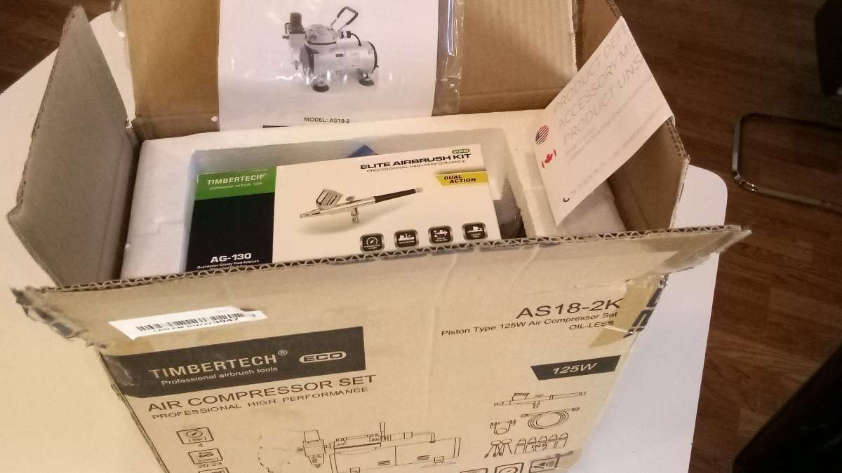 BRAND NEW AIRGOO AIR COMPRESSOR SET WITH EVERYTHING TO START