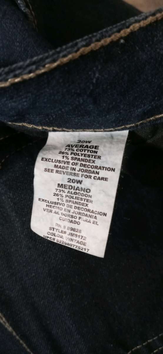 Womens Denim Jeans Just My Size 20w