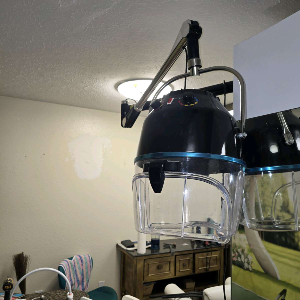 Wall mount hair dryer