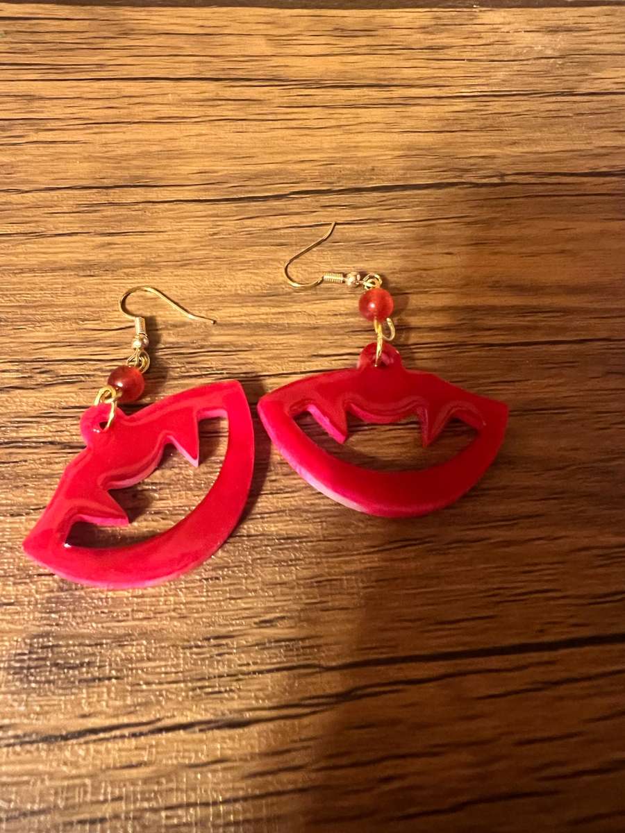 handmade resin Halloween earring